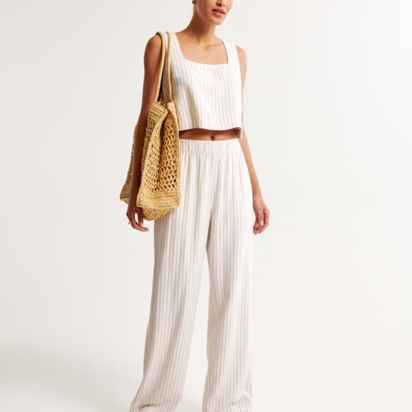 Abercrombie & Fitch Linen-Blend Pull-On Pant - Picture 7 of 12